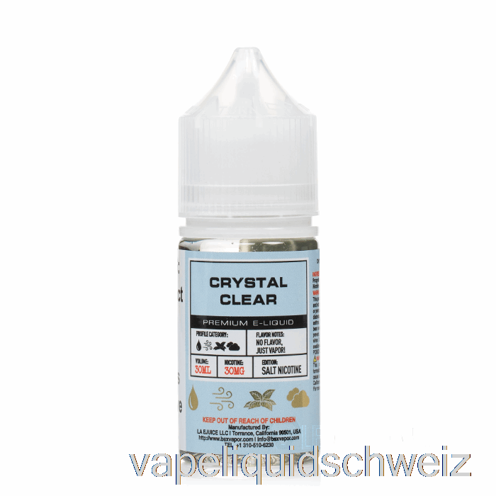 Kristallklar – BSX-Salzserie – 30 Ml 50 Mg Vape Schweiz